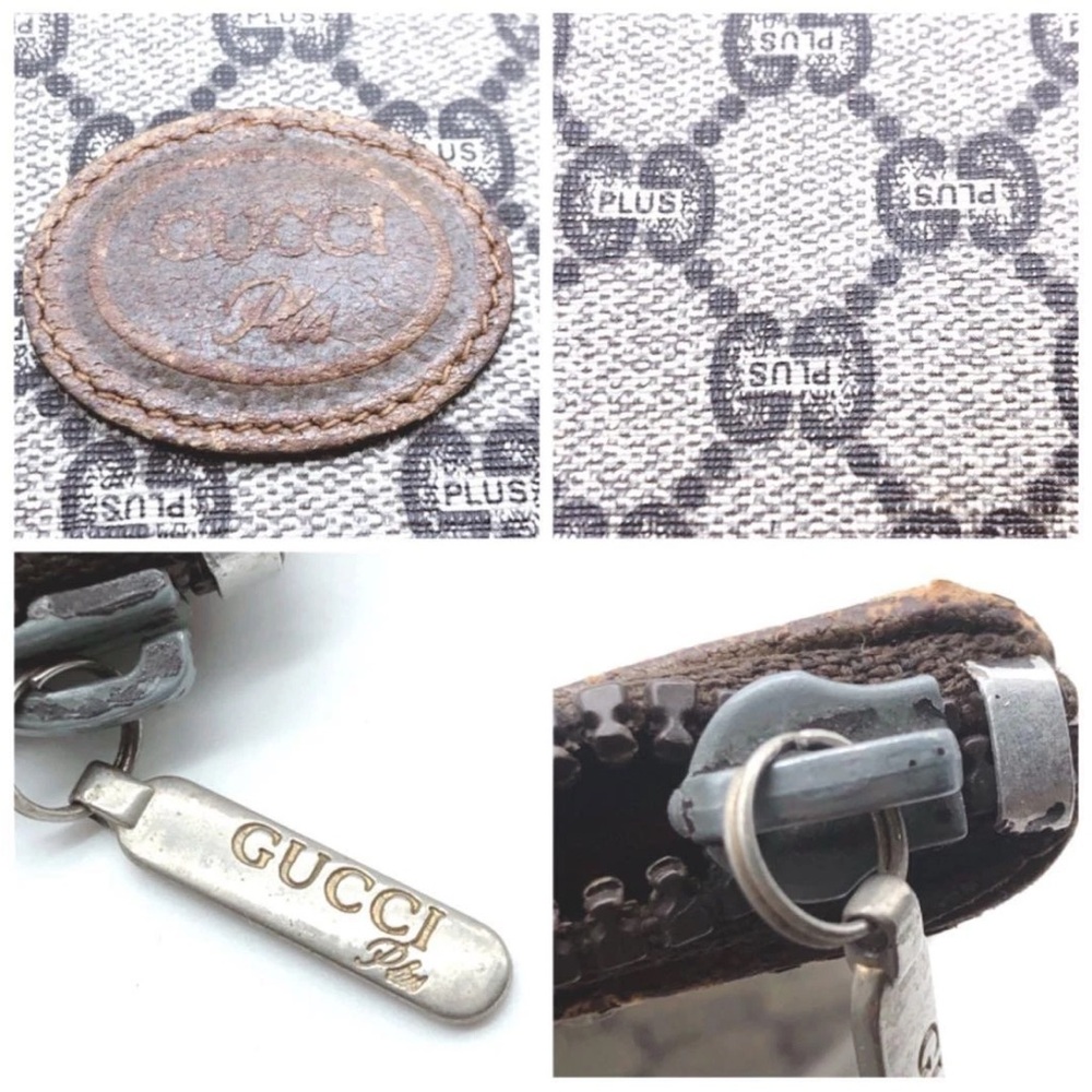 Gucci Beige and Brown Monogram Clutch - Picture 9 of 9
